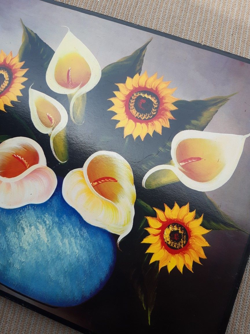 Hand painted frames set of two