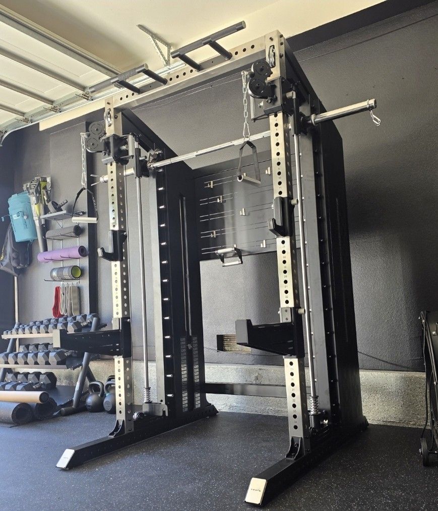 🔥NEW Vesta Pioneer 3in1 Functional trainer Squat Rack Smith Machine 200lbs weight stack Gym Equipment Commercial Grade FREE DELIVERY 🚛