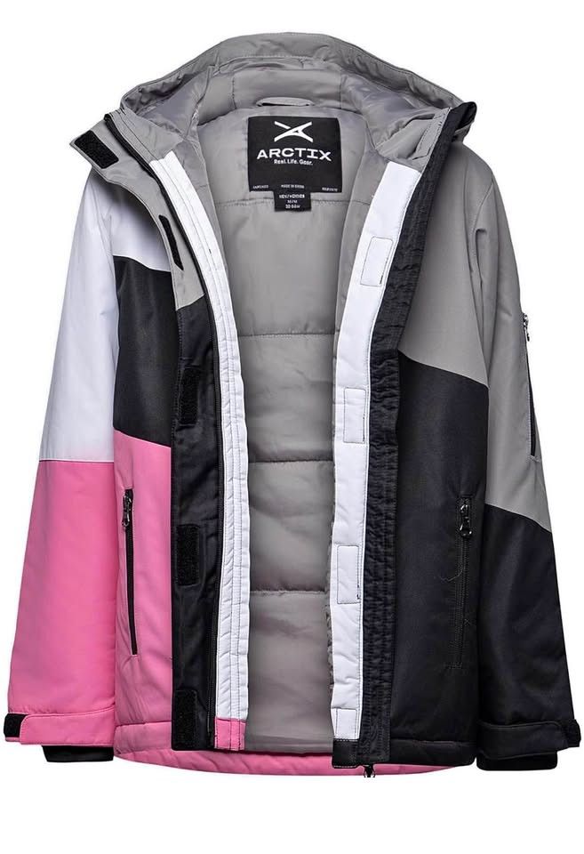 Arctix Kids Insulated Quilted Lining Cold Weather Performance Jacket, Blast Pink, Medium