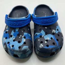 CROCS Blue Black Camo