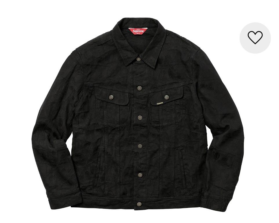 Supreme 100 Dollar Bill Trucker Jacket