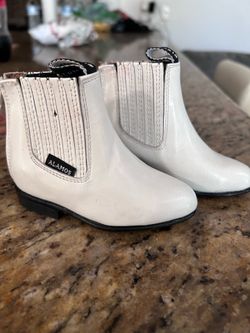 Alamos White Toddler Chelsea Boots - baby cowboy boots