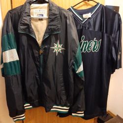 Vintage 90's Mariners Jacket And Shirt/jersey