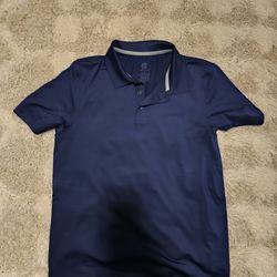 Champion Golf Shirt Navy Blue Size Medium 