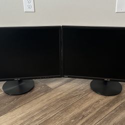 Dual ASUS 24” Monitors – Great Condition
