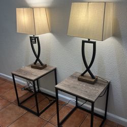Ashley Signature Design Lamps and End Tables Set