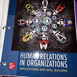 Human Relations In organizations 12th Edition 