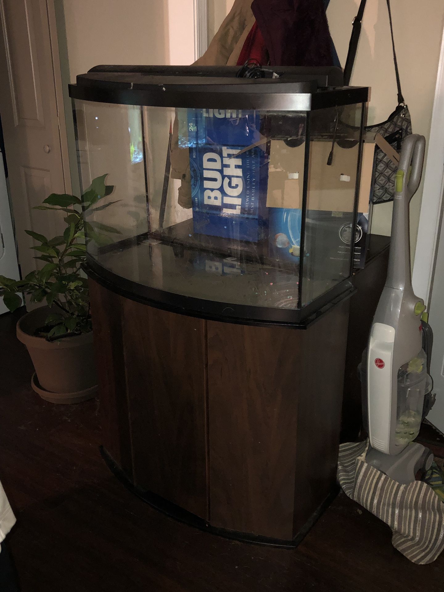 Aqueon 36 gallon bow front aquarium