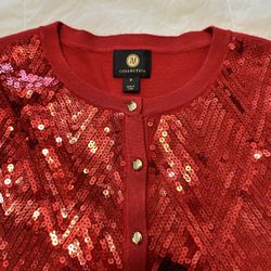 Holiday Sequin Sweater Top