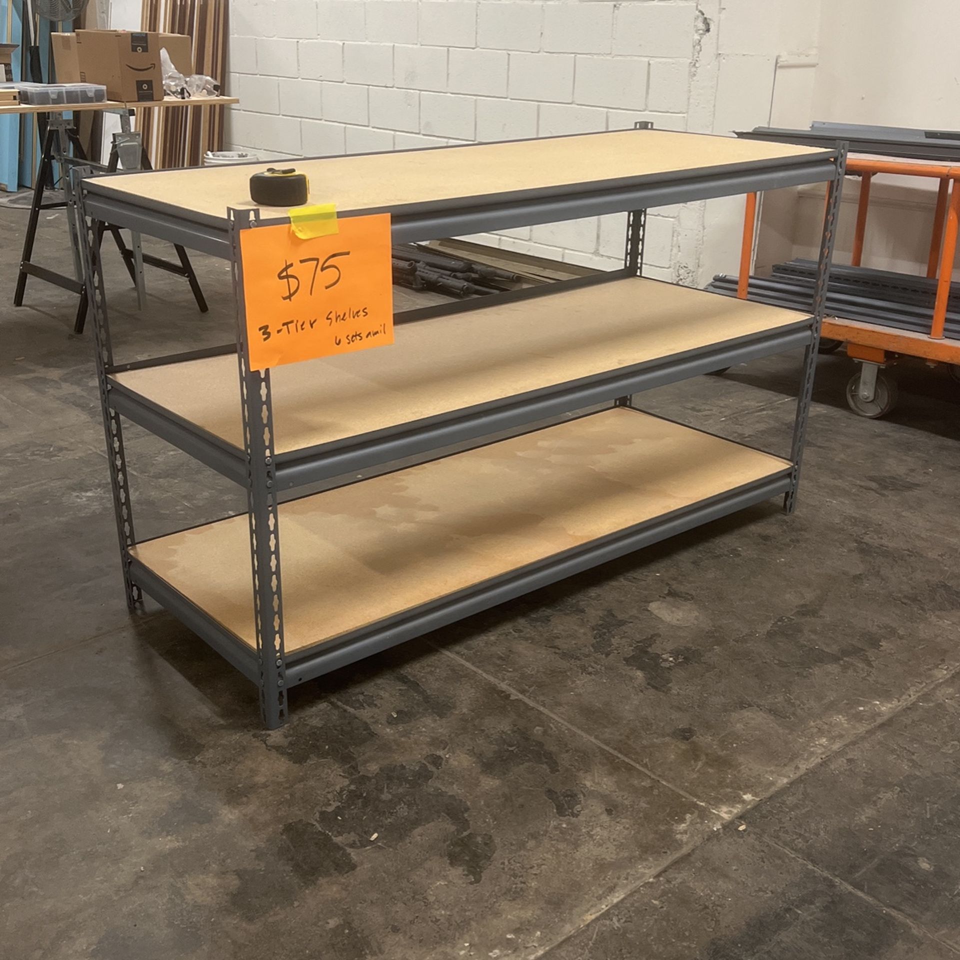 High Quality, Barely Used Three Tiered Shelves