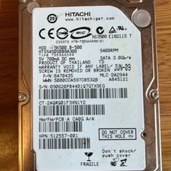 Hitachi 5K500.B HTS545050B9A300 500GB 5400 RPM 8MB Cache SATA 3.0Gb/s 2.5" Internal Notebook HDD