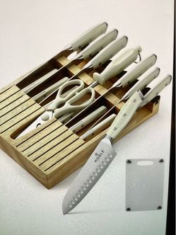 Noble Home Knife Set with Wood Block 16pcs