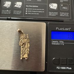 San Judas Gold Pendant