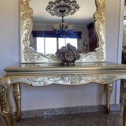 Very  Beautiful gorgeous entry Console with Mirror