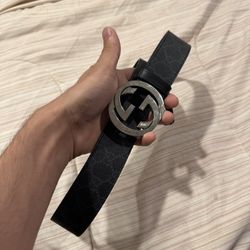 Black Gucci Belt