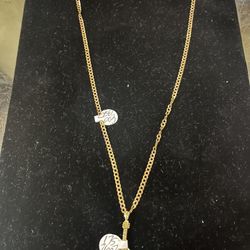 14k gold chain and charm 8 grams new 