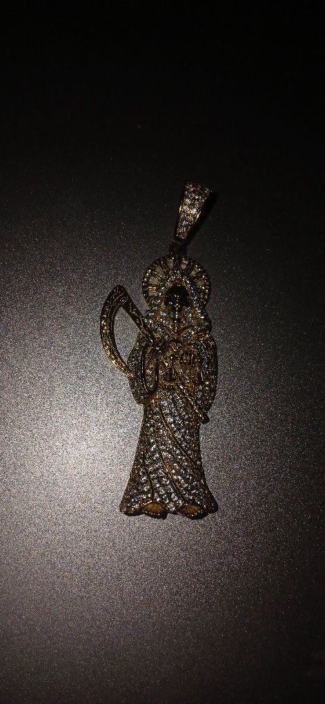 Santa Muerte Pendant Grim Reaper Pendant