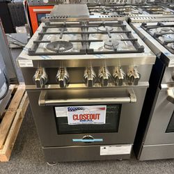 Bertazzoni Master Series  MAST244GASXELP 24 Inch Freestanding Gas Range