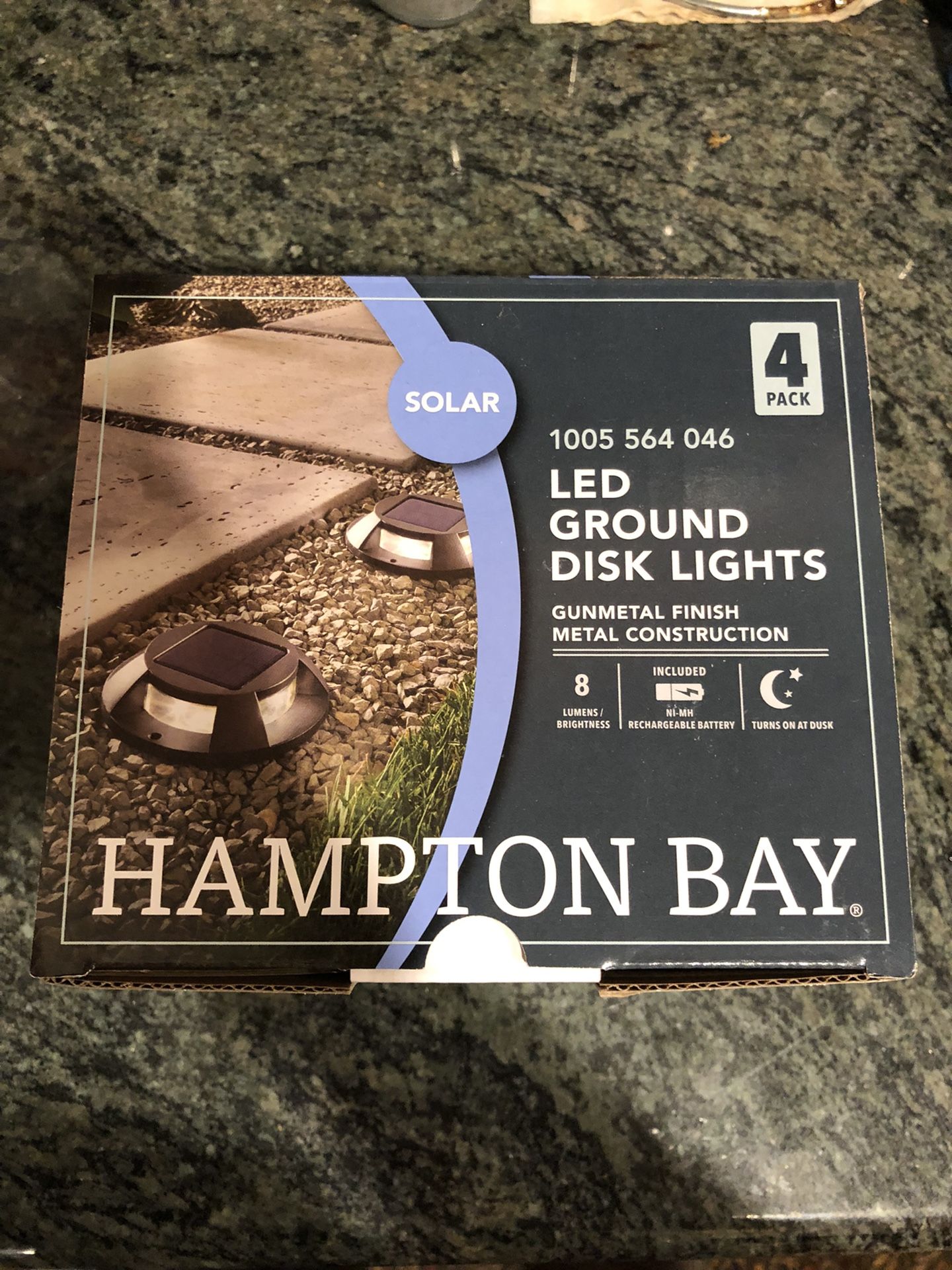 Hampton Bay Ground Disk Solar Lights