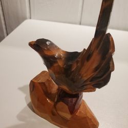 VINTAGE HAND CARVED BIRD
