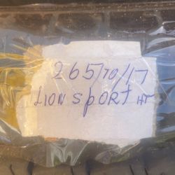 Tire 265/70/17
