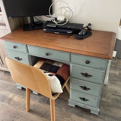 Beautiful Wooden Desk - Perfect For Home Office Or Student 