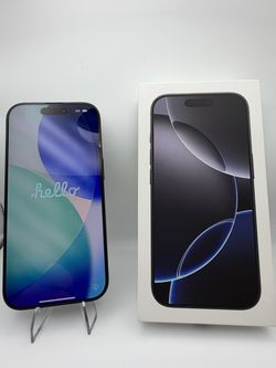 Apple iPhone 16 Pro 512gb, black titanium with Original Box - Unlocked.