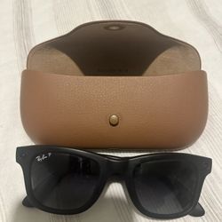 Ray-Ban Meta (Gen 1), Wayfarer, Matte Black | Smart AI Glasses for Men, Women — 12 MP Camera, Open-Ear Speakers, Video Recording, Bluetooth — Polarize