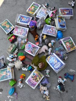 Disney McDonald's Happy Meal Toys & VHS Lot