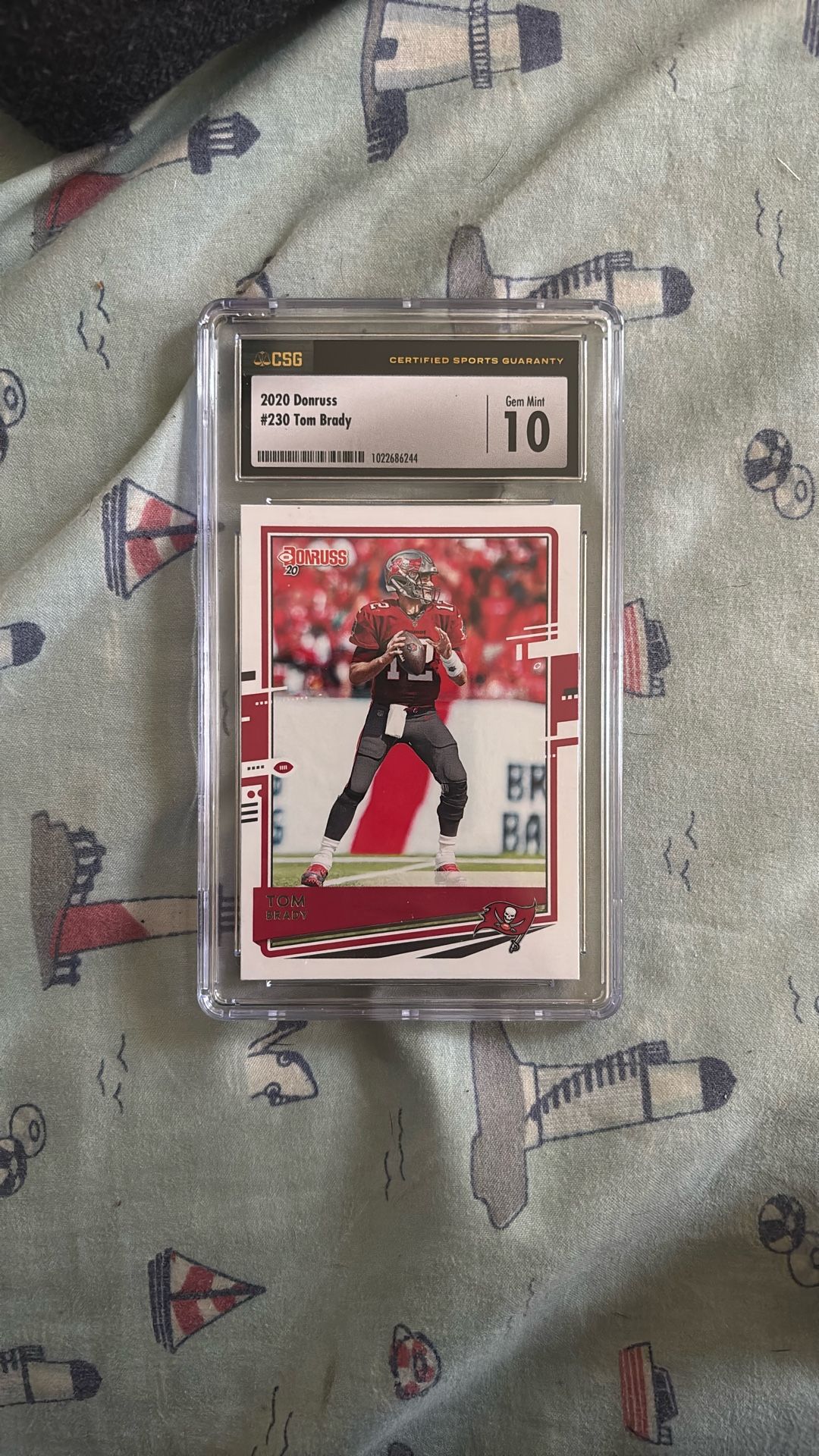 TOM BRADY CARD BUCCANEERS