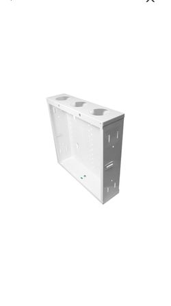 14" Structured Media Enclosure and Flush Mount Cover, Metal, White