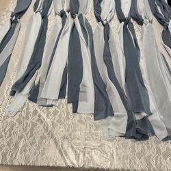 Dusty Blue Aisle Chair Decor