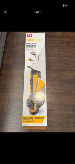 Wilson Profile Junior JR Complete Golf Club Set 6pc Med Yellow BAG Age 8-11
