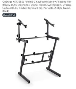 On Stage 2 Tier Heavy Duty Z Stand - Like New - KS7365EJ