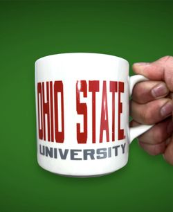Vintage 90s Ohio State University coffee mug