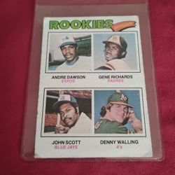 Vintage Old 1977 Andre Dawson Rookie Baseball Card Topps #473