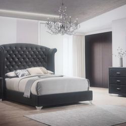 Brand New 4 Piece Queen Bedroom Set In Gray Color !