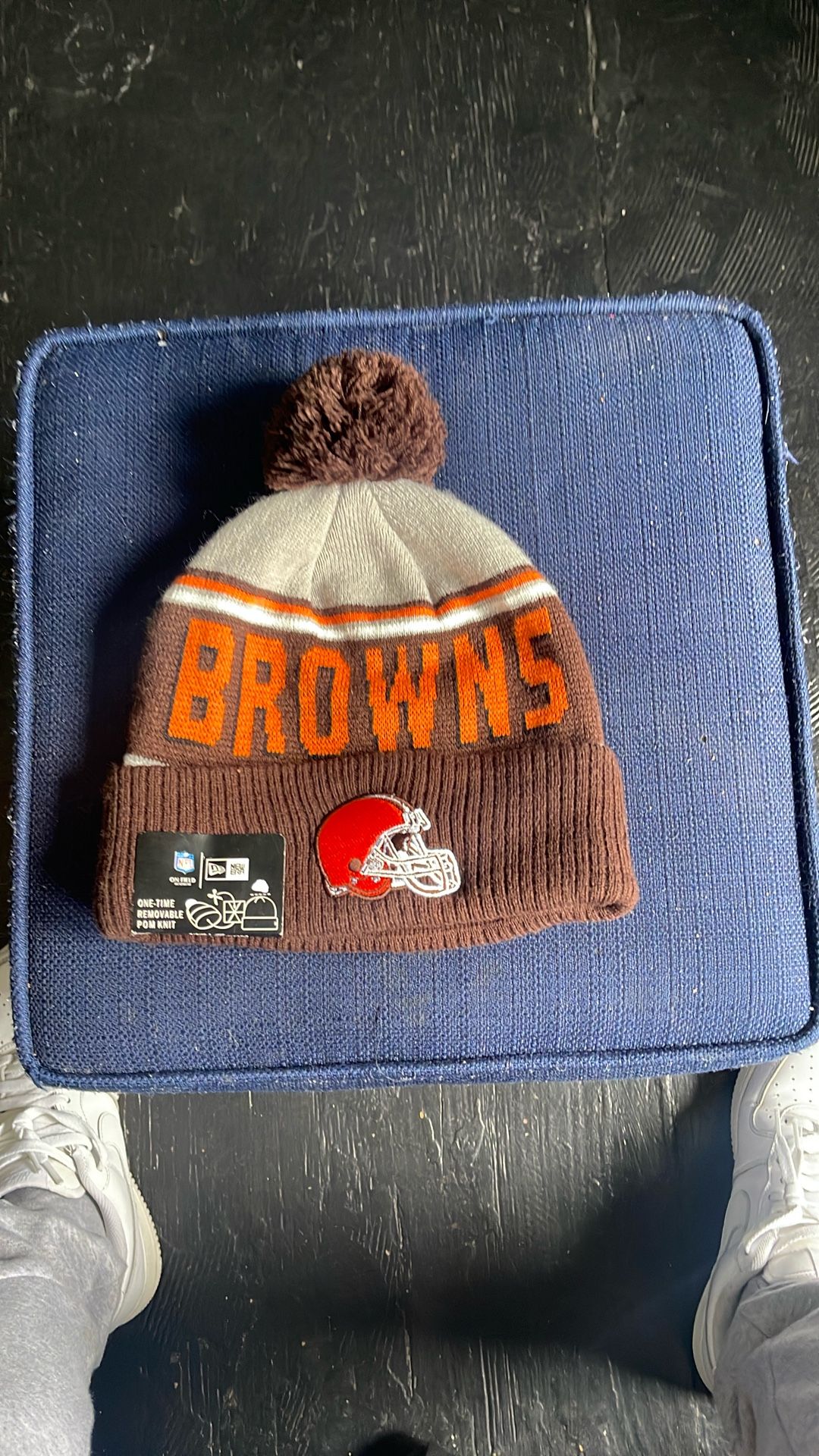 Insulated Cleveland Browns winter hat