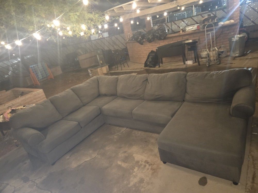 Grey U Shape Sectional