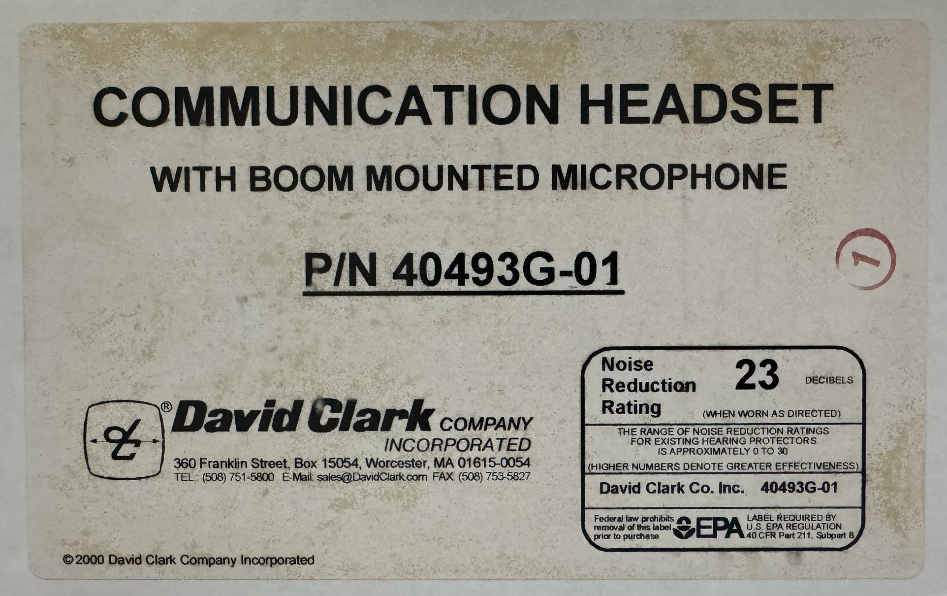 Aviation Headset - David Clark