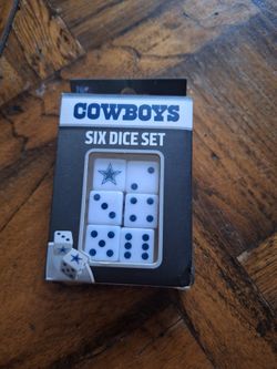 Nfl Cowboys Football Dice Set