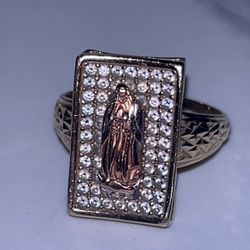 Gold Virgin Mary Ring