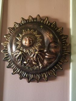 Sun wall decoration