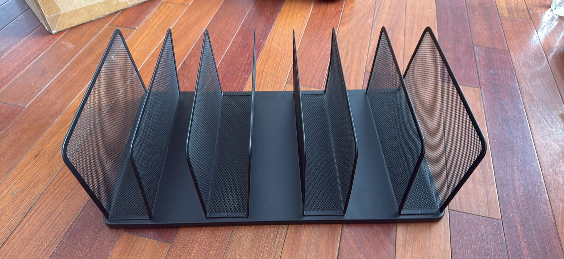 Metal Office Desk Organizer Tier Mesh Desktop Organizer - - Black