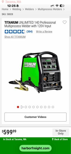Titanium multiprocess welder