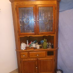 China Hutch with Crystal and China Sets