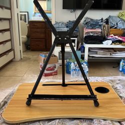 Black Aluminum Tabletop Easel - Portable Table Top Easel Painting