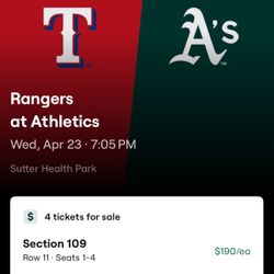 A’s/Rangers