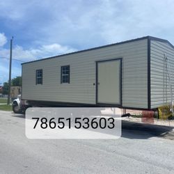 Sheds Relocated, Movemos Casita De Patio Container Rv Trailer Crane 🏗️ 