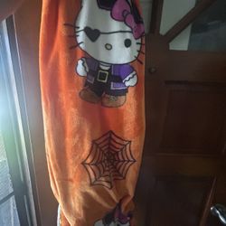 Hello Kitty Blanket Halloween 